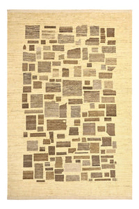 Gabbeh Tapijt - Loribaft Perzisch - 287 x 200 cm - licht beige