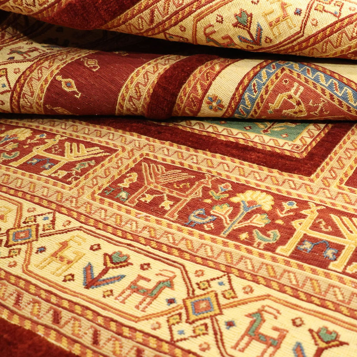 Kelim tapijt - Oosters - 155 x 111 cm - veelkleurig