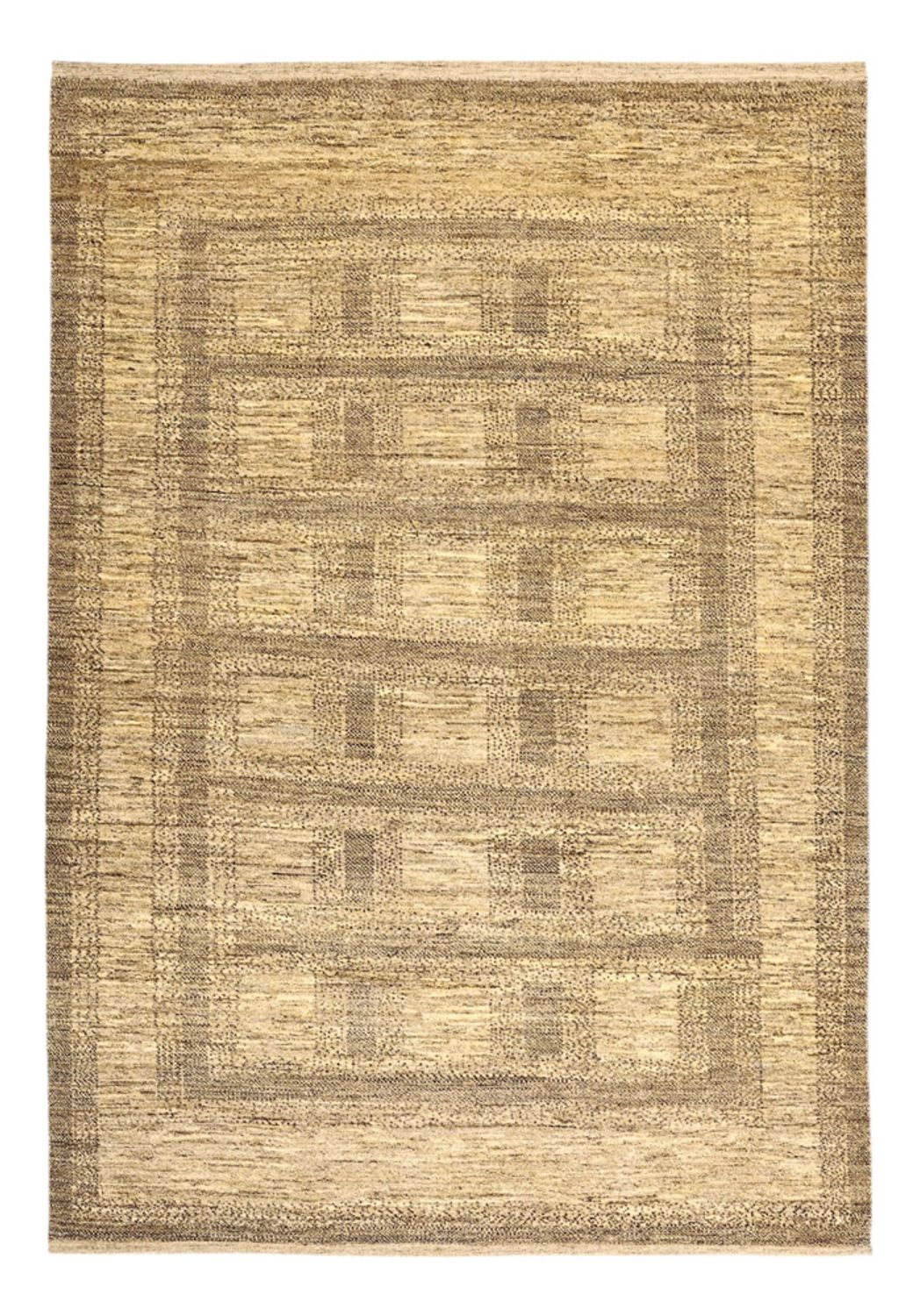 Gabbeh Tapijt - Loribaft Perzisch - 236 x 165 cm - donker beige