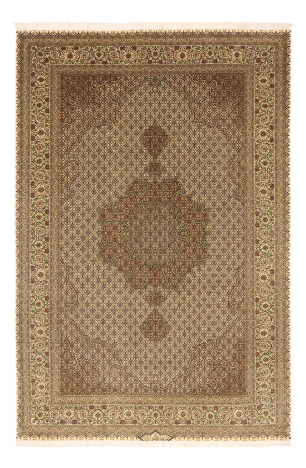 Perzisch tapijt - Tabriz - Royal - Koninklijke - 303 x 203 cm - donker beige