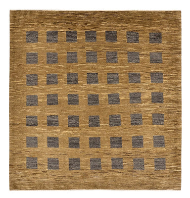 Gabbeh Tapijt - Loribaft Perzisch vierkant  - 200 x 194 cm - donker beige