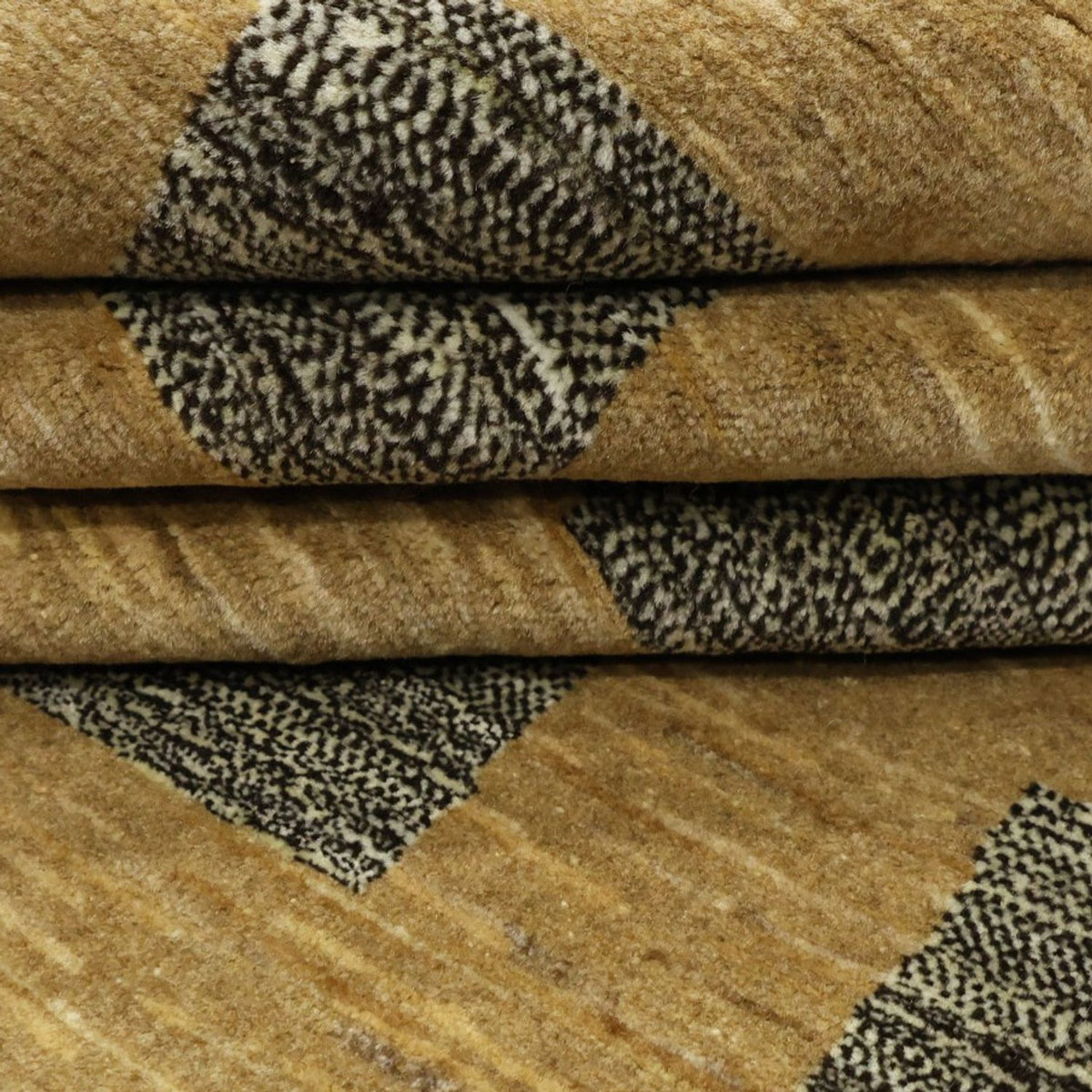 Gabbeh Tapijt - Loribaft Perzisch vierkant  - 200 x 194 cm - donker beige