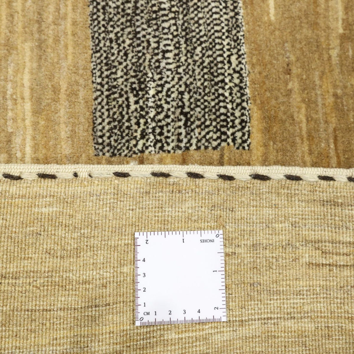 Gabbeh Tapijt - Loribaft Perzisch vierkant  - 200 x 194 cm - donker beige