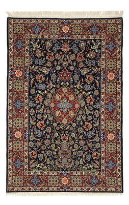 Oosters tapijt - Isfahan - Zijden halsketting - 166 x 114 cm - donkerblauw