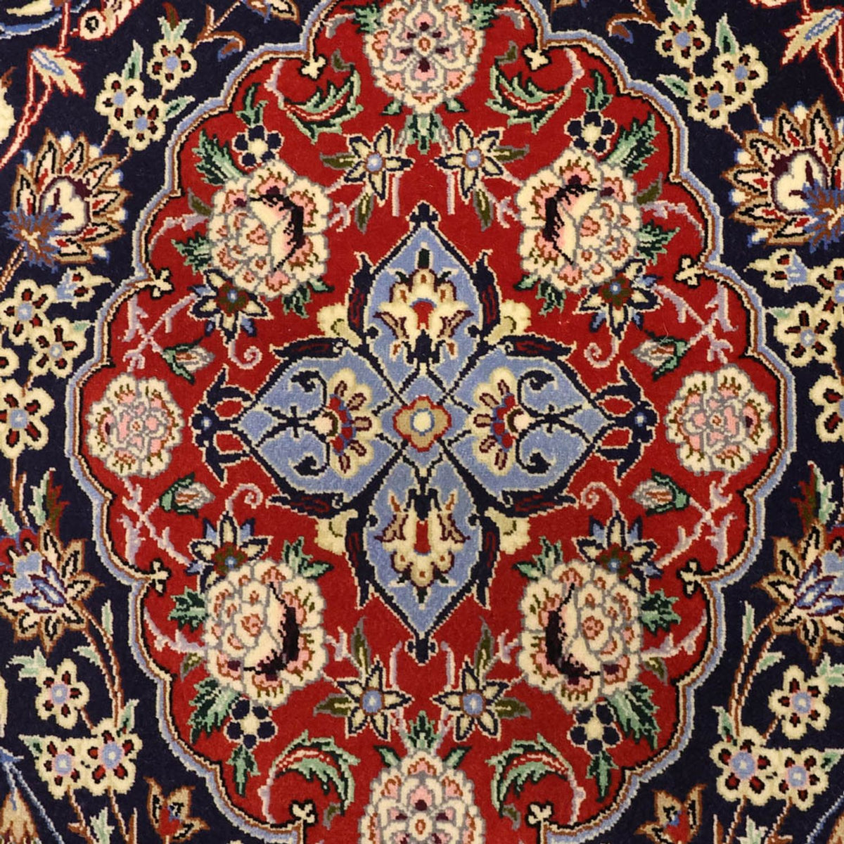 Oosters tapijt - Isfahan - Zijden halsketting - 166 x 114 cm - donkerblauw