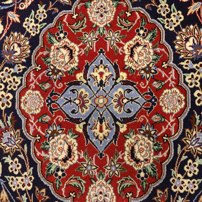 Oosters tapijt - Isfahan - Zijden halsketting - 166 x 114 cm - donkerblauw