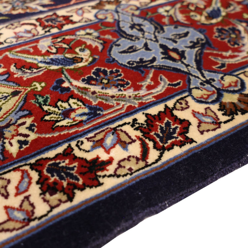 Oosters tapijt - Isfahan - Zijden halsketting - 166 x 114 cm - donkerblauw