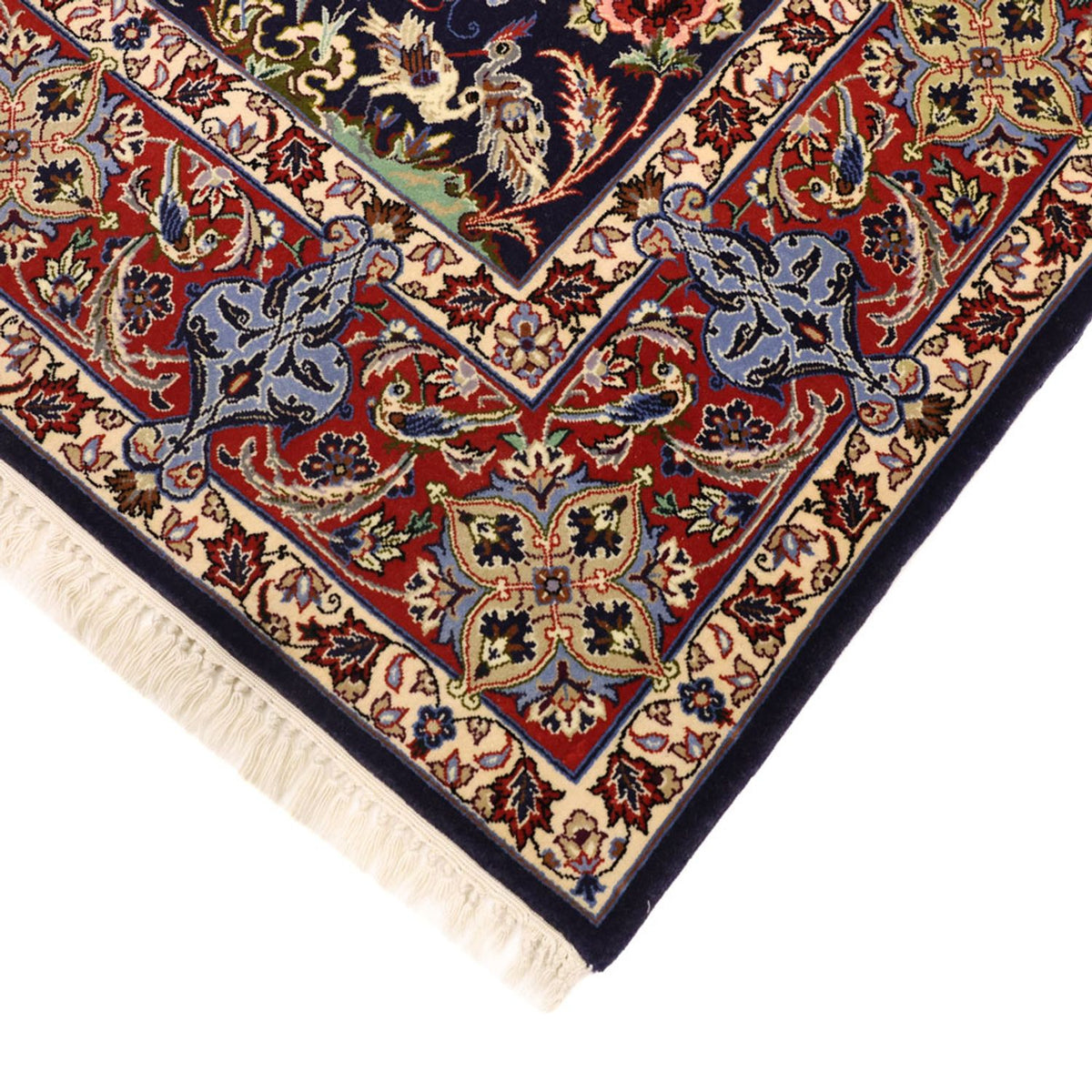 Oosters tapijt - Isfahan - Zijden halsketting - 166 x 114 cm - donkerblauw