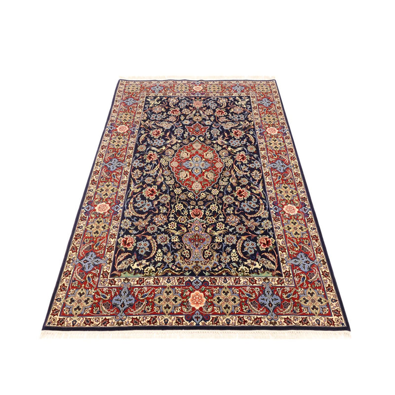 Oosters tapijt - Isfahan - Zijden halsketting - 166 x 114 cm - donkerblauw