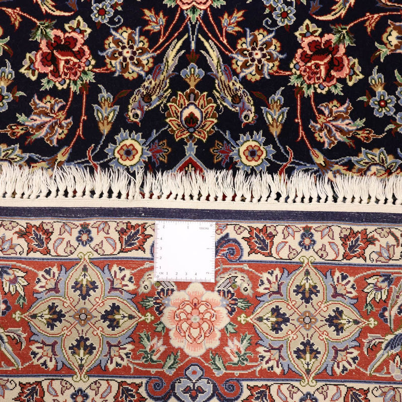 Oosters tapijt - Isfahan - Zijden halsketting - 166 x 114 cm - donkerblauw