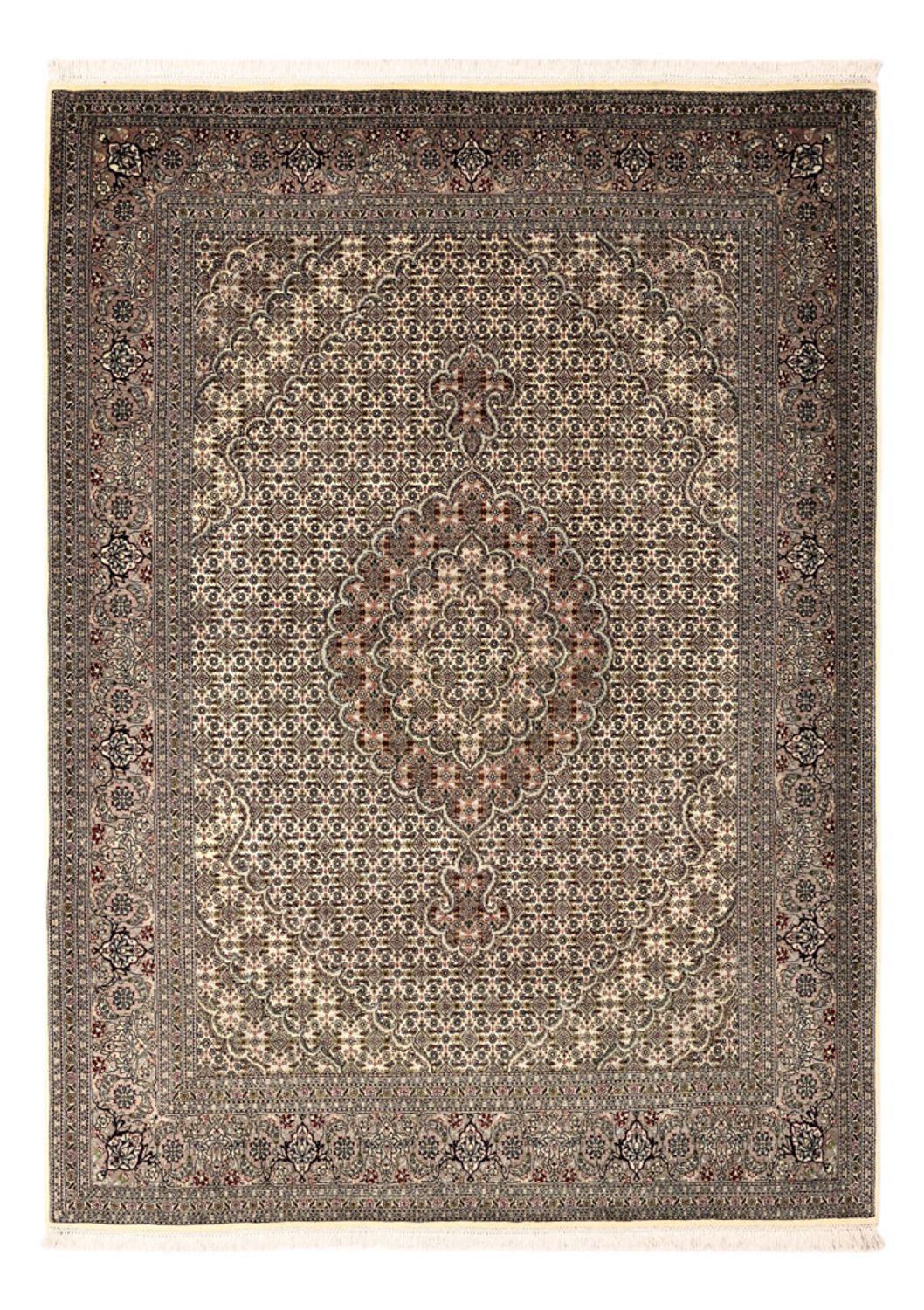 Perzisch tapijt - Tabriz - Royal - Koninklijke - 204 x 153 cm - zilver