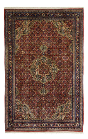 Perzisch tapijt - Bijar - 216 x 144 cm - donkerrood