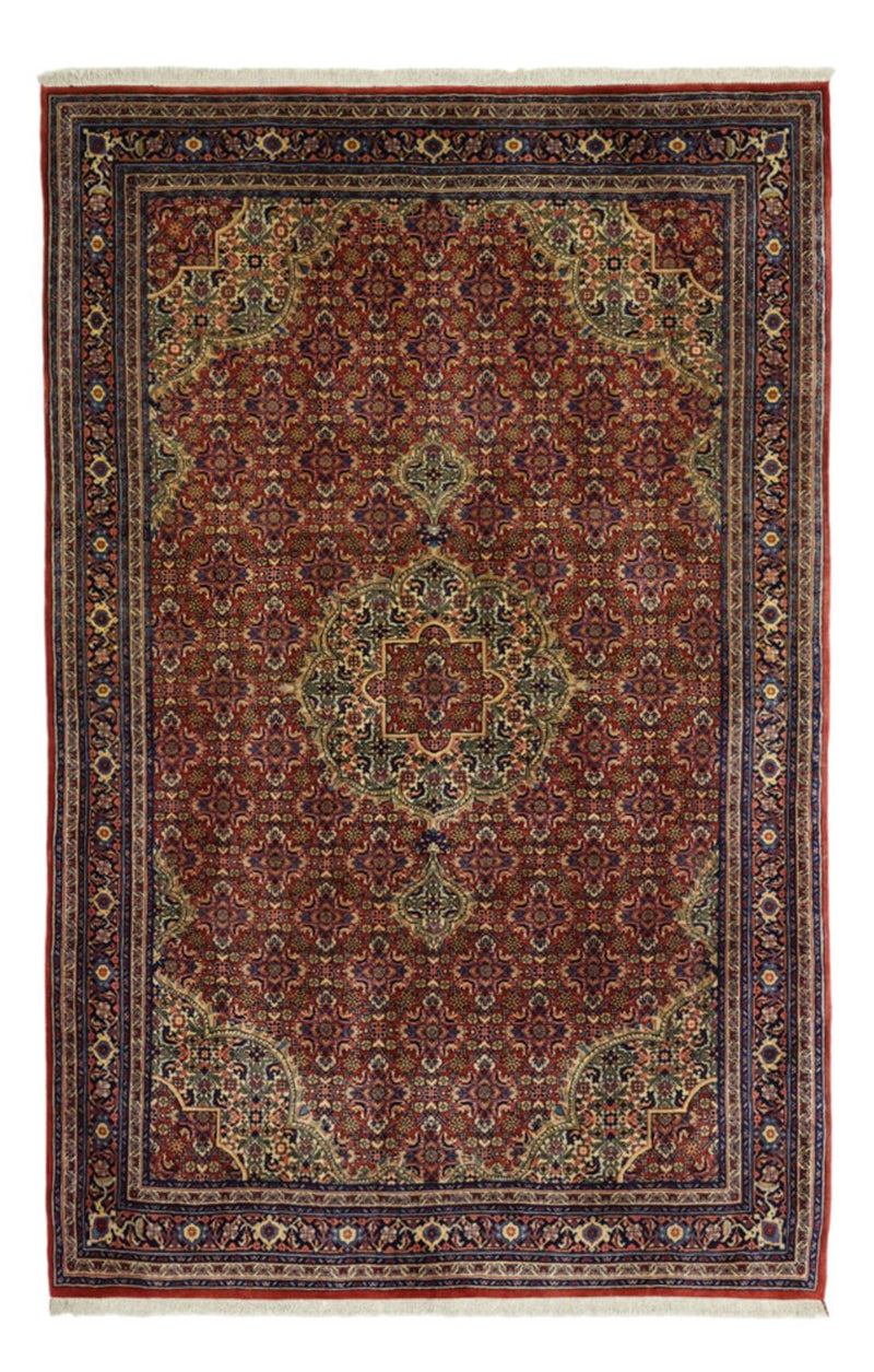 Perzisch tapijt - Bijar - 216 x 144 cm - donkerrood
