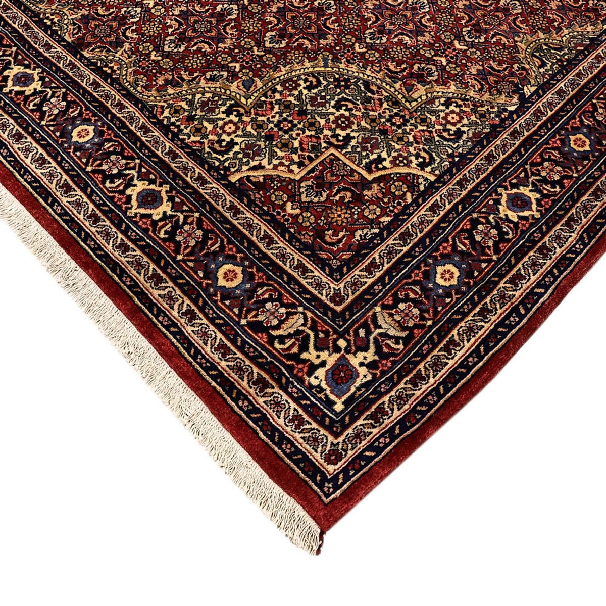 Perzisch tapijt - Bijar - 216 x 144 cm - donkerrood