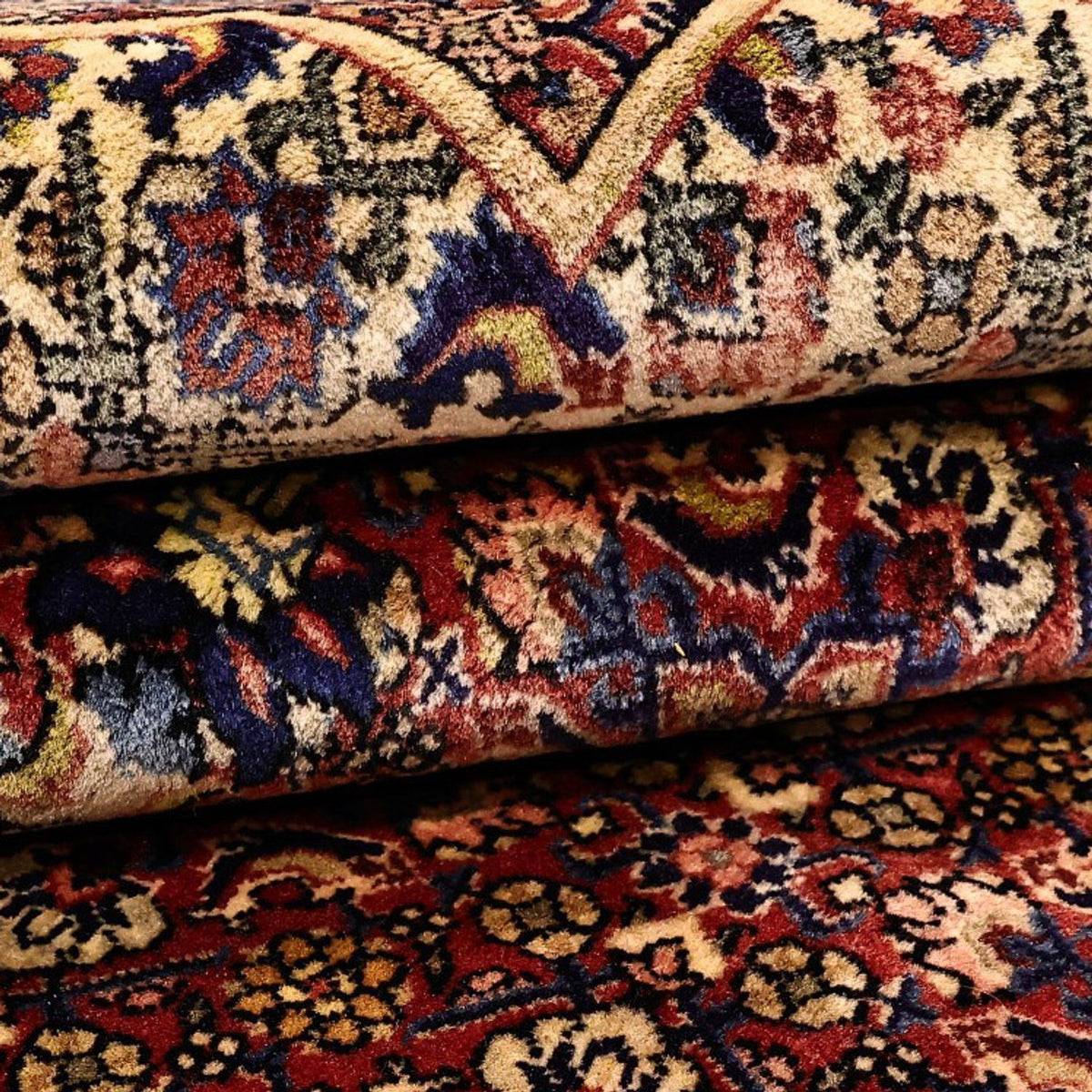 Perzisch tapijt - Bijar - 216 x 144 cm - donkerrood