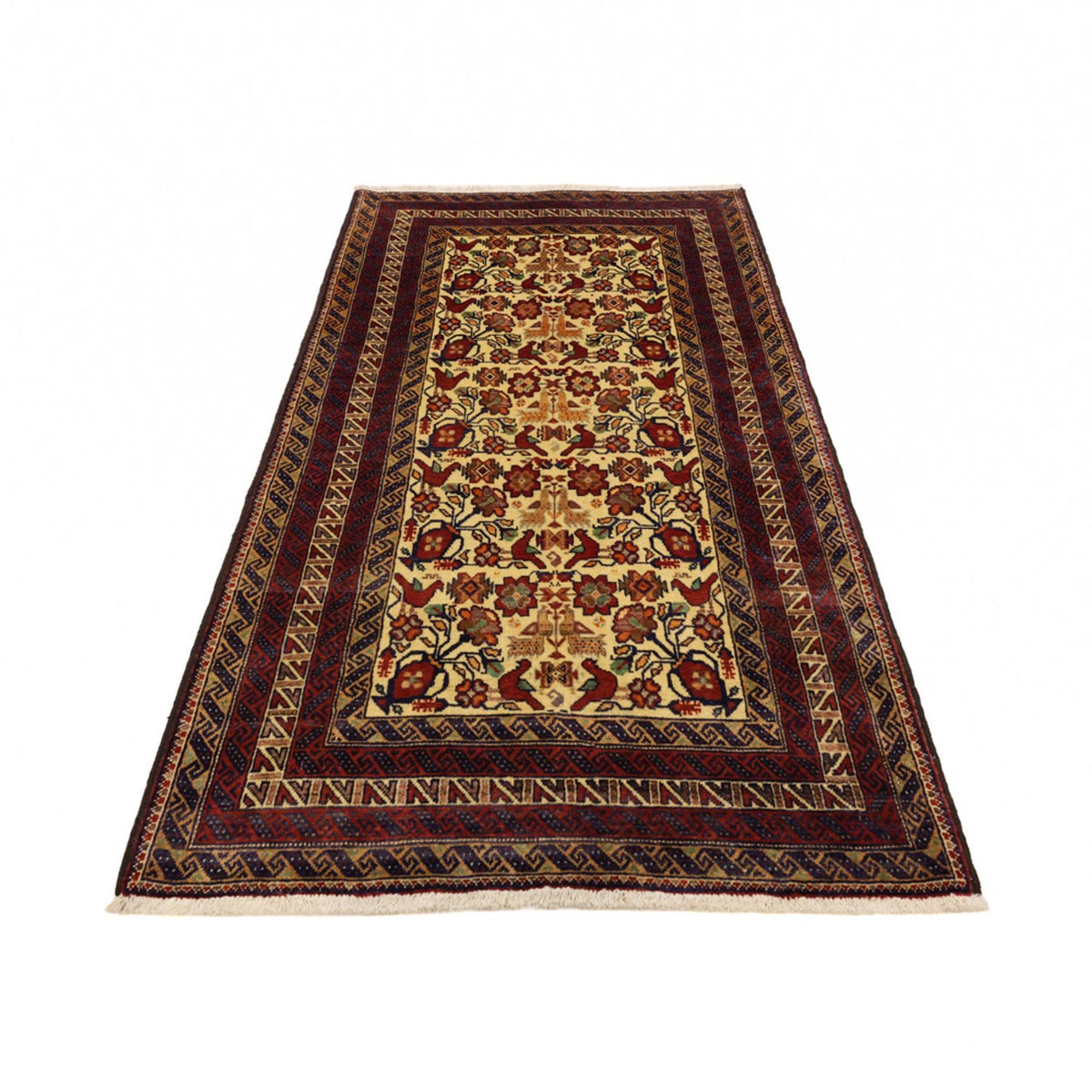 Loper Baluch tapijt - 191 x 97 cm - veelkleurig
