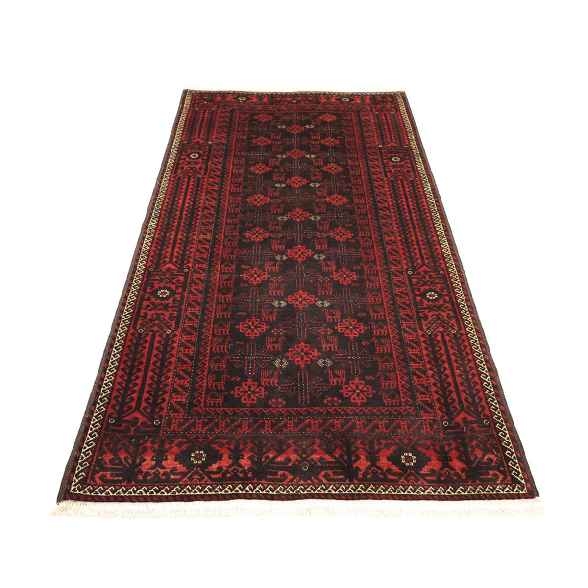 Baluch tapijt - 190 x 107 cm - donkerrood