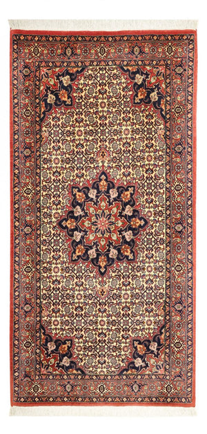 Perzisch tapijt - Bijar - 140 x 70 cm - donker beige