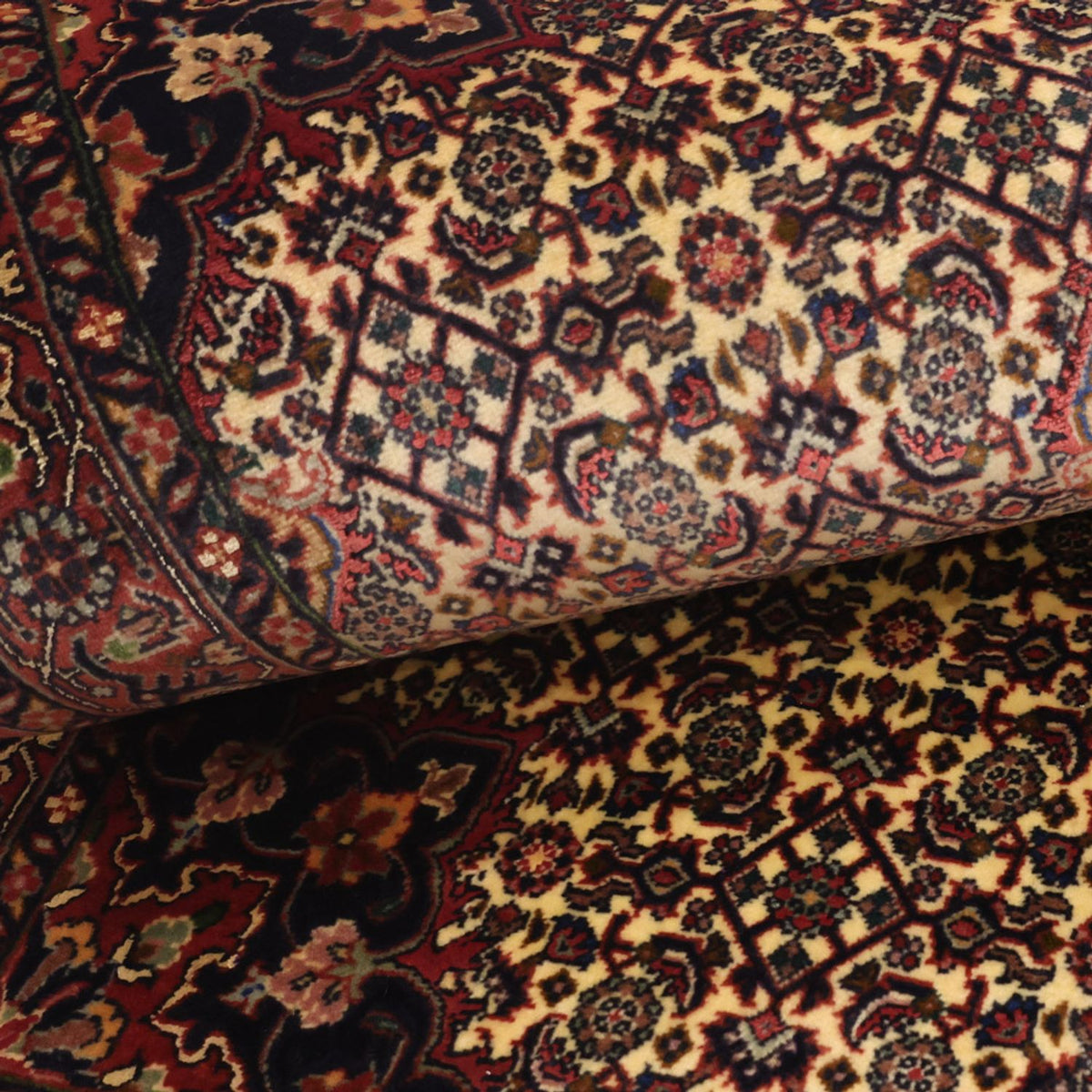 Perzisch tapijt - Bijar - 140 x 70 cm - donker beige