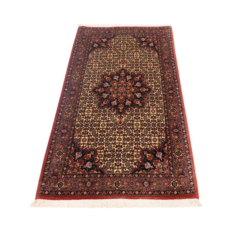 Perzisch tapijt - Bijar - 140 x 70 cm - donker beige