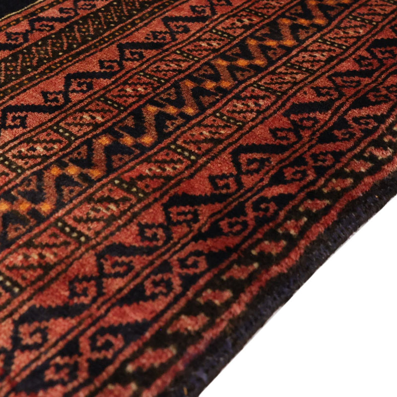 Loper Baluch tapijt - 186 x 101 cm - donkerbruin