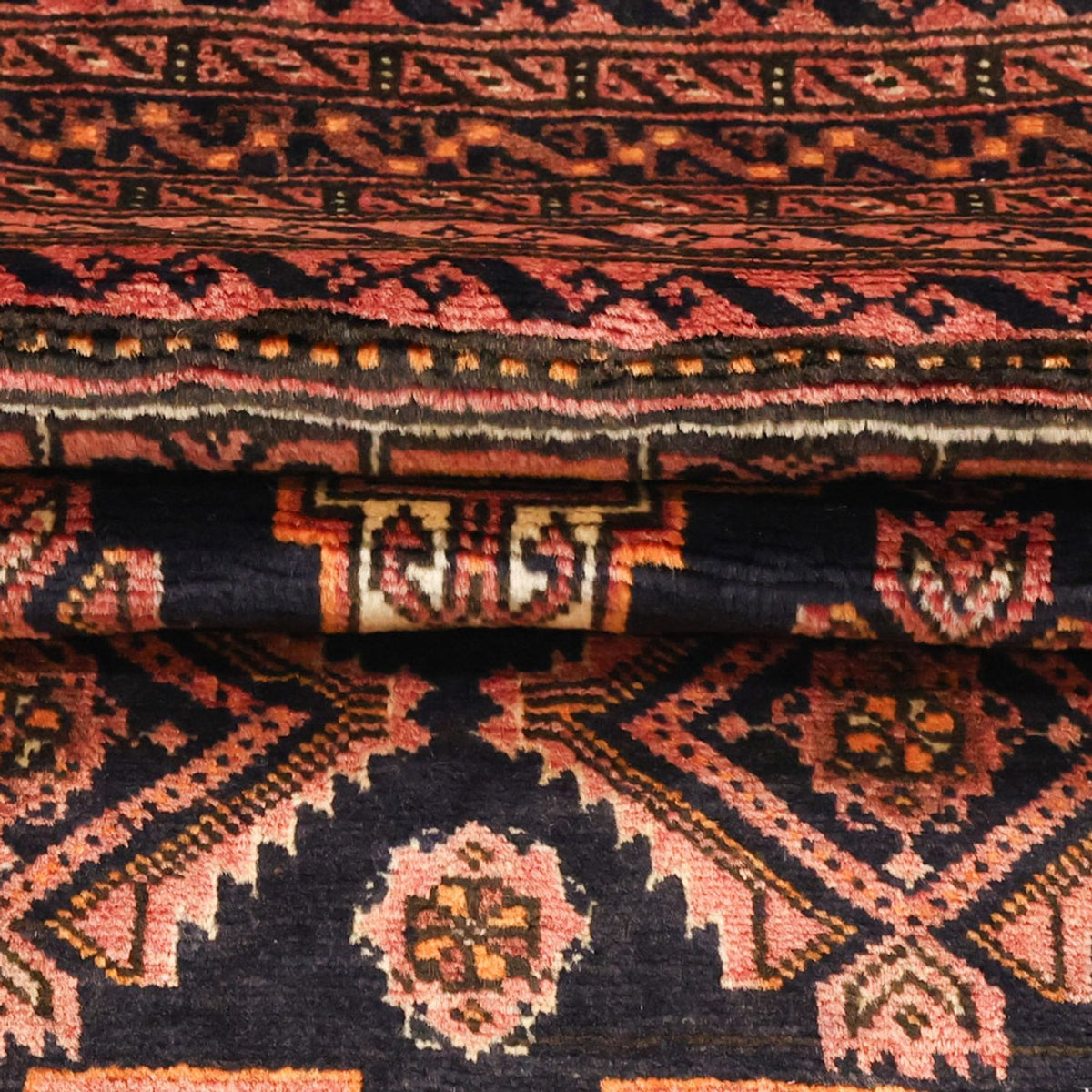 Loper Baluch tapijt - 186 x 101 cm - donkerbruin