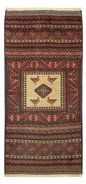 Loper Baluch tapijt - 198 x 96 cm - veelkleurig