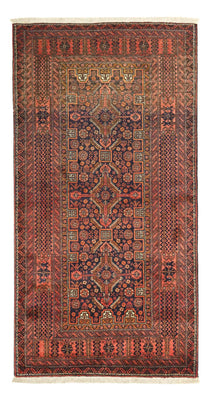 Loper Baluch tapijt - 198 x 109 cm - donkerbruin