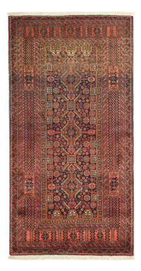 Loper Baluch tapijt - 198 x 109 cm - donkerbruin