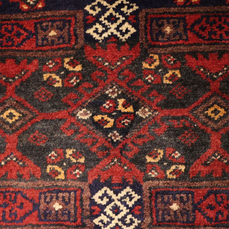Loper Baluch tapijt - 194 x 101 cm - donkerrood