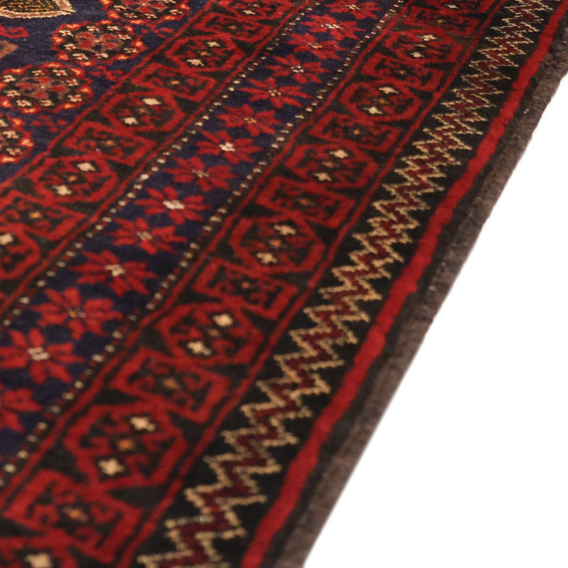 Loper Baluch tapijt - 194 x 101 cm - donkerrood