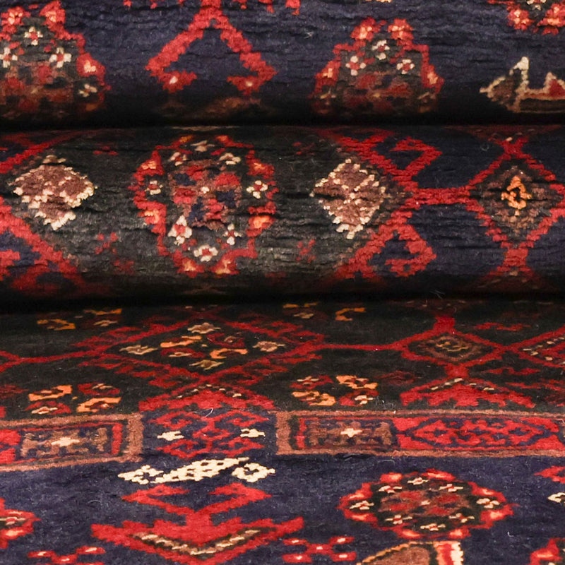Loper Baluch tapijt - 194 x 101 cm - donkerrood
