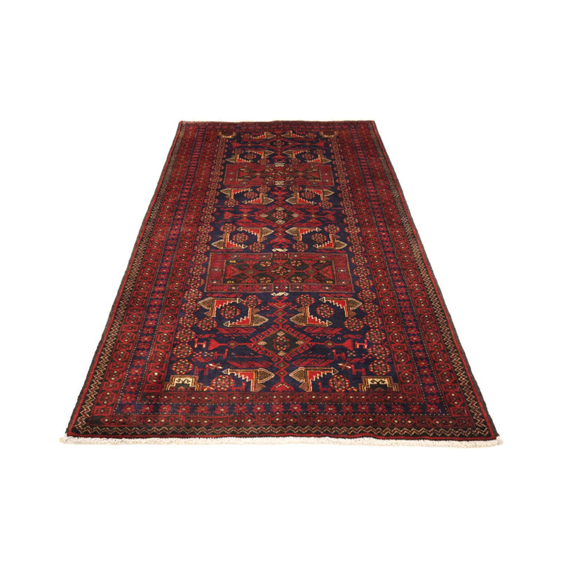 Loper Baluch tapijt - 194 x 101 cm - donkerrood