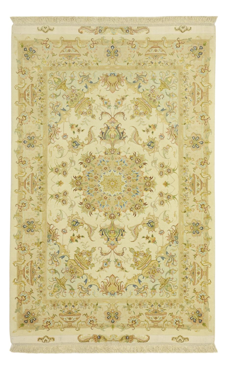 Perzisch tapijt - Tabriz - Premium - Zijden halsketting - 160 x 97 cm - zand