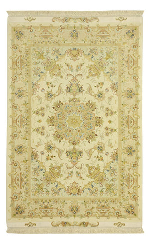 Perzisch tapijt - Tabriz - Premium - Zijden halsketting - 160 x 97 cm - zand