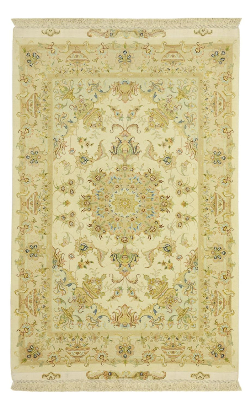 Perzisch tapijt - Tabriz - Premium - Zijden halsketting - 160 x 97 cm - zand