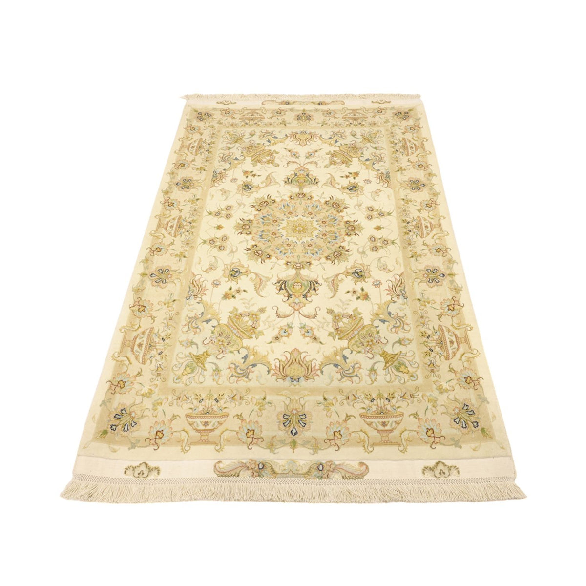 Perzisch tapijt - Tabriz - Premium - Zijden halsketting - 160 x 97 cm - zand