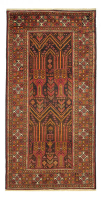 Loper Baluch tapijt - 211 x 102 cm - veelkleurig