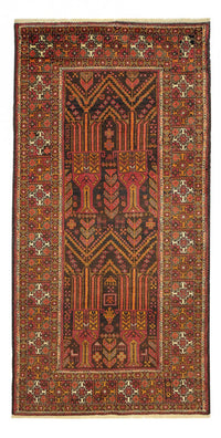 Loper Baluch tapijt - 211 x 102 cm - veelkleurig