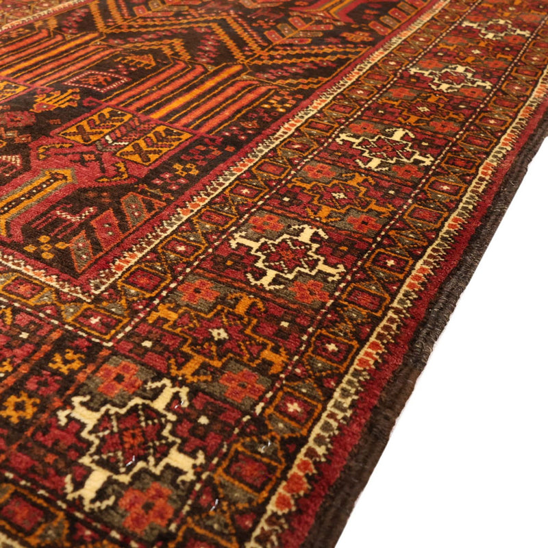 Loper Baluch tapijt - 211 x 102 cm - veelkleurig