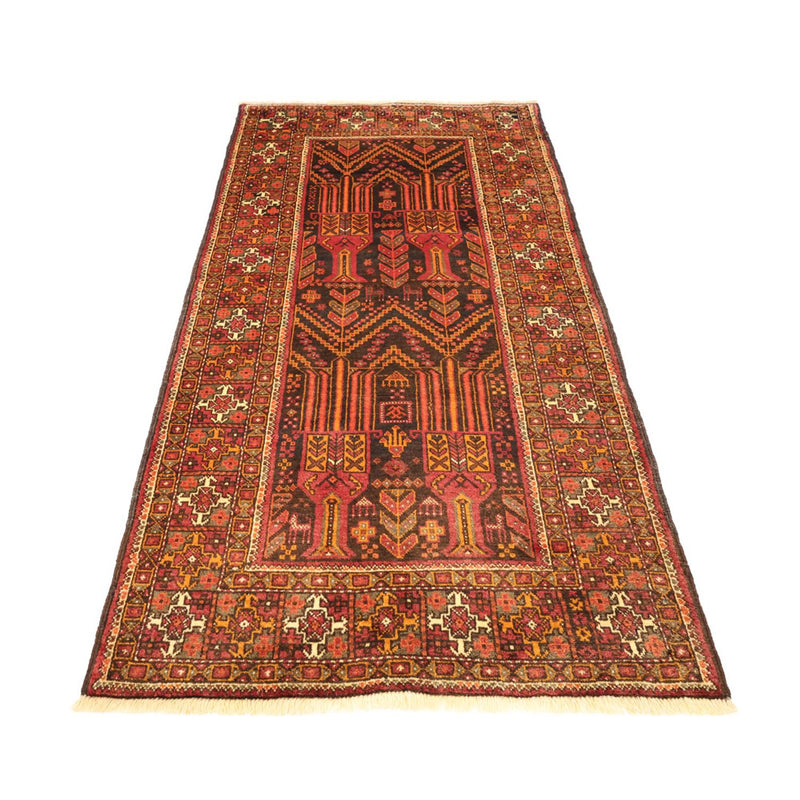 Loper Baluch tapijt - 211 x 102 cm - veelkleurig