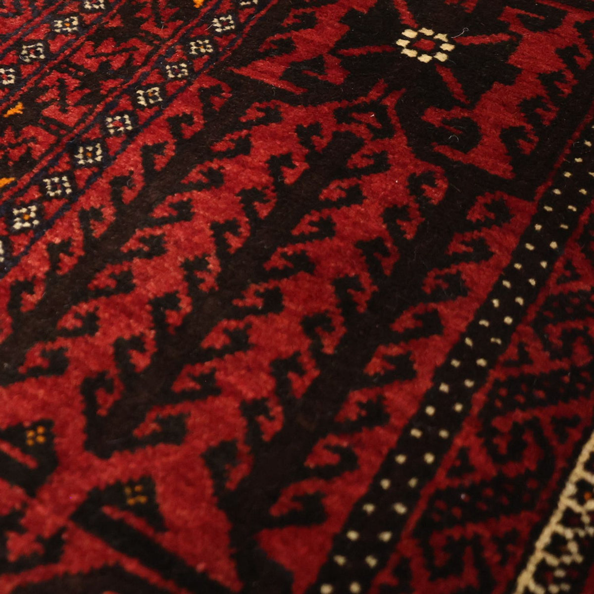 Loper Baluch tapijt - 201 x 97 cm - donkerrood