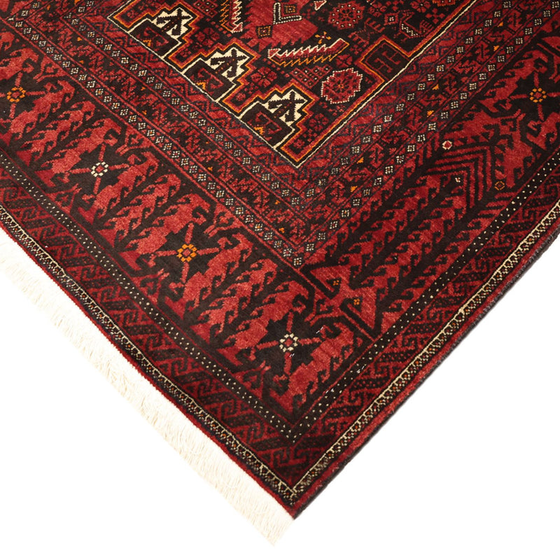 Loper Baluch tapijt - 201 x 97 cm - donkerrood