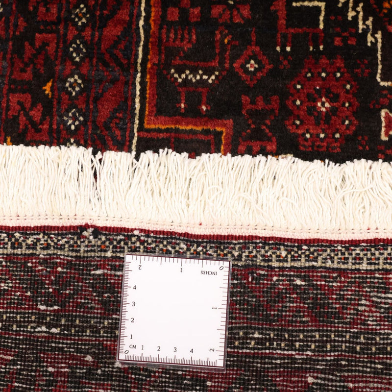 Loper Baluch tapijt - 201 x 97 cm - donkerrood