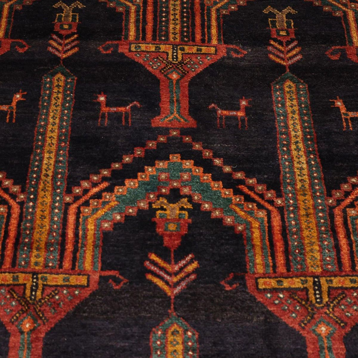 Loper Baluch tapijt - 274 x 125 cm - donkerblauw