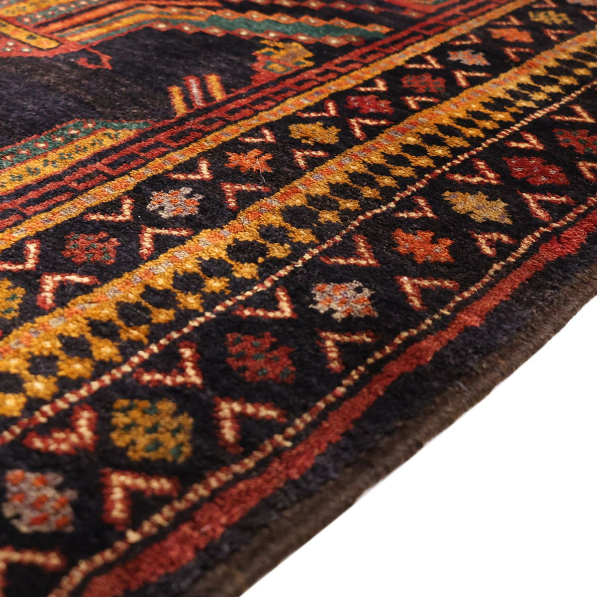 Loper Baluch tapijt - 274 x 125 cm - donkerblauw