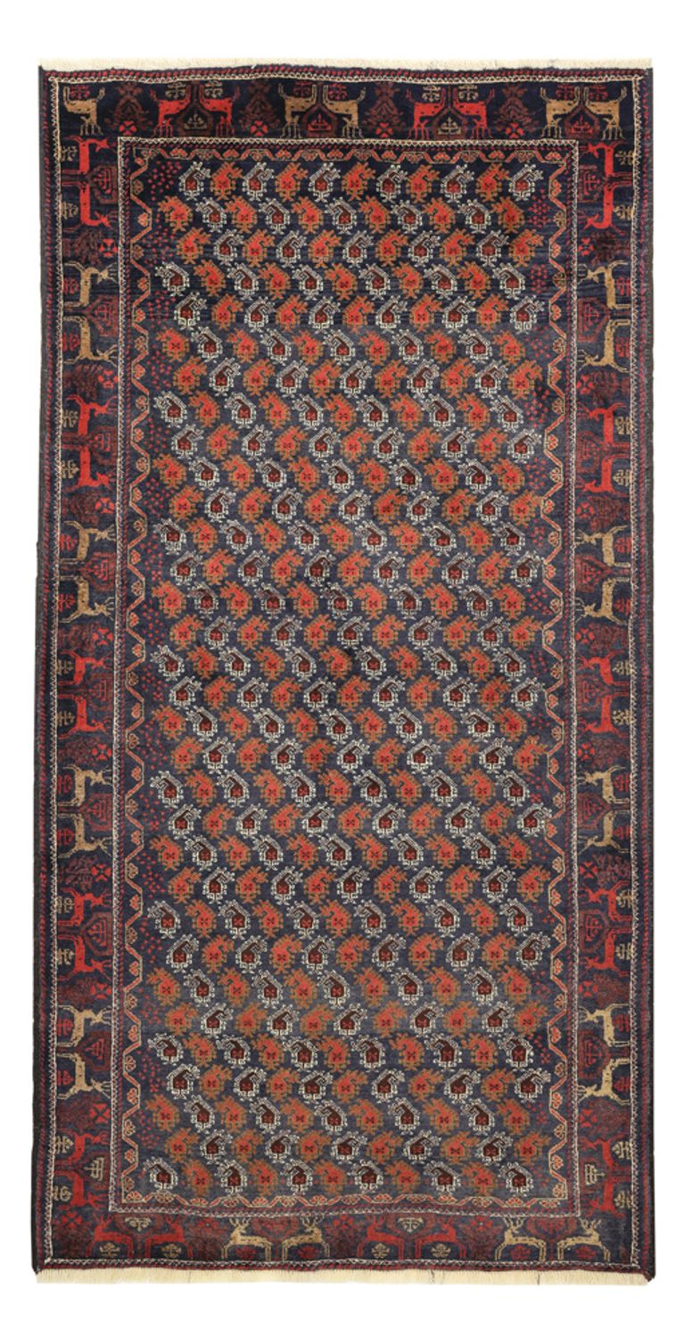 Loper Baluch tapijt - 210 x 110 cm - veelkleurig