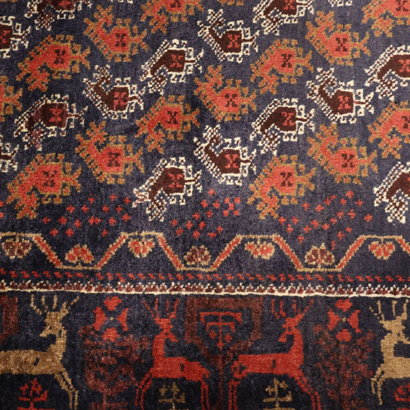 Loper Baluch tapijt - 210 x 110 cm - veelkleurig