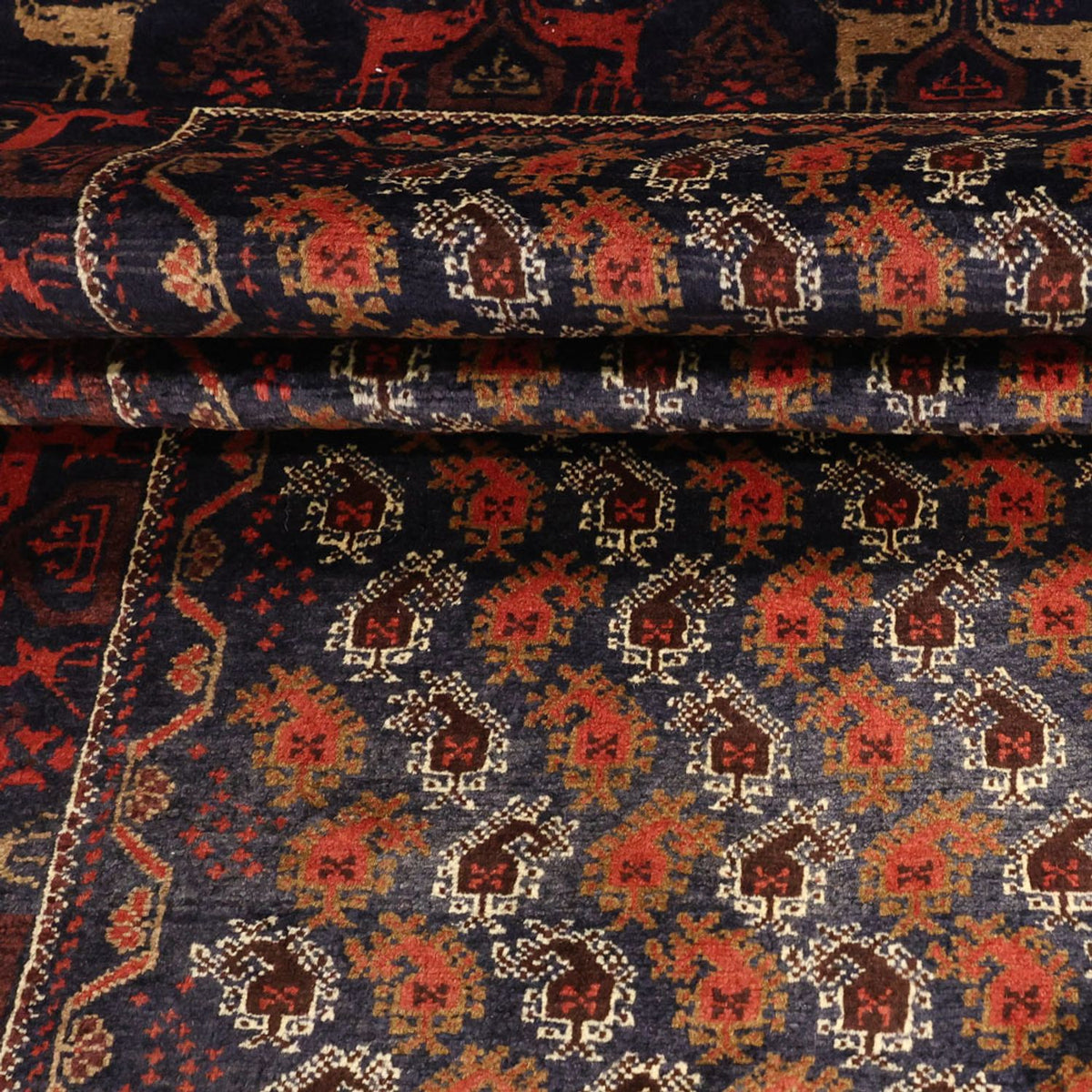 Loper Baluch tapijt - 210 x 110 cm - veelkleurig