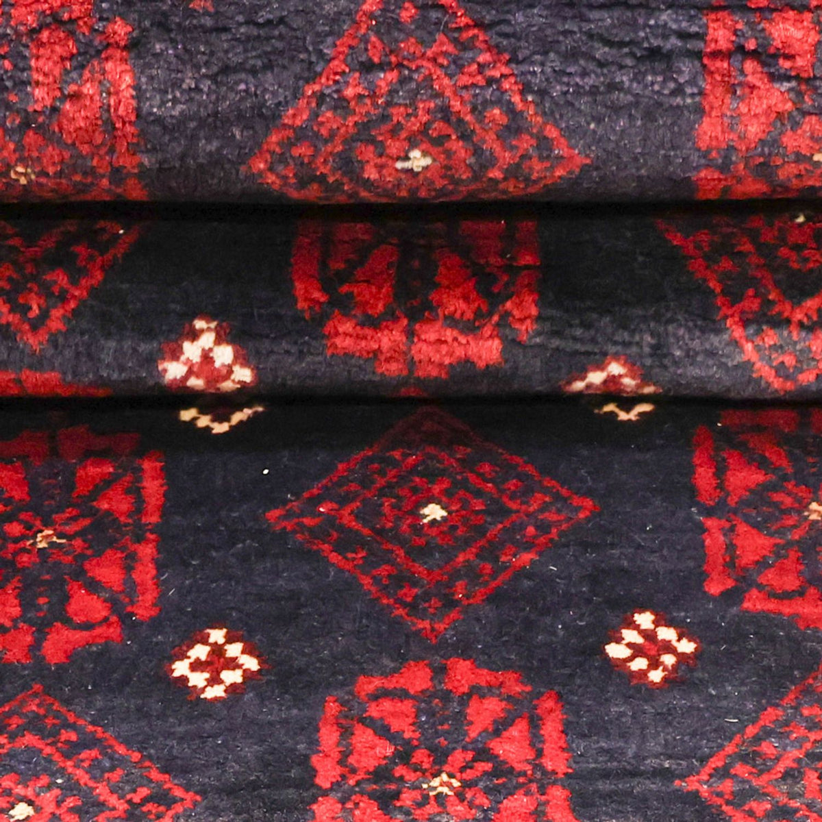 Loper Baluch tapijt - 207 x 106 cm - donkerrood